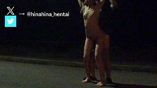 [Outdoor exposure] It was not 💦 good because it was outside at night Japan/Japanese/outdoor/hentai