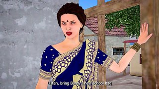 Desi Indian aunty fucked when friend is not at home (Hindi sex)