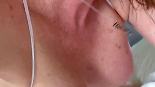Amateur blonde girlfriend interracial hardcore with cum