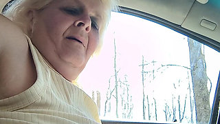 Masterbation in Car Driver Seat