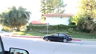 Gianna Michaels Busty Brunette Takes Risky Car Sex Outdoors