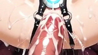 An Arab woman gives a great blowjob to two cocks, and then they ride them