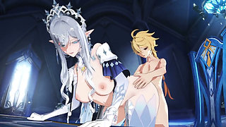 Genshin Impact - Anastasya X Aether Sex - 3D Hentai Animations