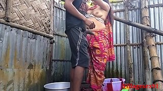 Red Saree Village Married Wife Sex ( Official Video by Villagesex91)