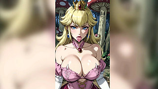 Gol Topless Animation Hot Princess Peach