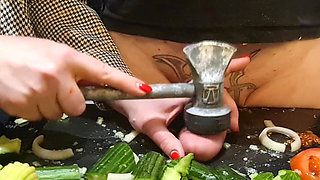 CBT. Extreme Dick and Urethral Torment in the Kitchen! Cooking Cock 2. Episode 3/3. Full.