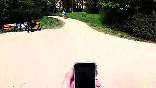 MILF public fucked outdoor for spycam