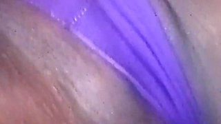 Rubbing My Wet Shaved Pussy Threw My Knickers Moaning Orgasms