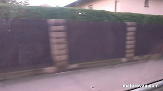 5 Grannies take turns to Fuck 1 Poor Guy in the MatureVan