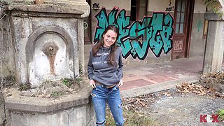 Cutie is fucked hard in an abandoned house