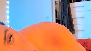 Small tit GF gives POV blowjob on my denim