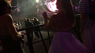 Big boobs amateur hottie sex outdoor in public