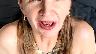 Cougar granny seduce you with huge tits and get grate fuck in different positions POV