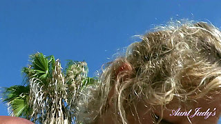 Auntjudys - Your New Pool Lady Mrs. Molly Sucks Your Cock (pov)