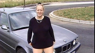 German MILF Pissing Blonde