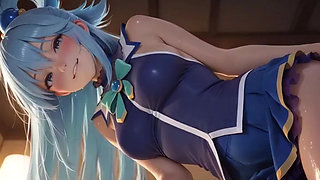 AI Waifus in hot Lingerie Micro Bikinis Shiny Skin SFW Compilation