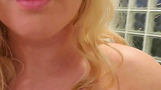 Just Got Done Filming and Now Rinsing off All the Jizz!