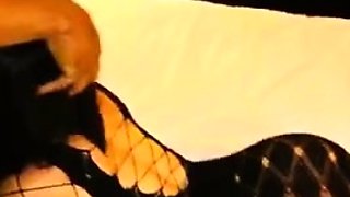 Stud giving his big cock to that appealing brunette