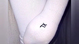 White Sock Fetish, Panty, Wet Pussy