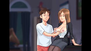 Crazy teacher gets thoroughly banged by animated studs