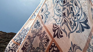 Hot Naked MILF Teasing on the Public Beach