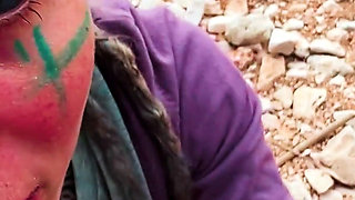 Public Blowjob and Big Load of Cum on Face