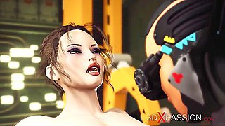 3d Animated And L A B In Busty Futa Sex Android With A Hude Dick Doggystyle Muscle Girl In The