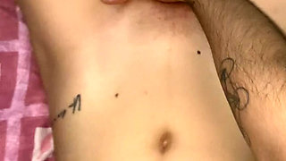 Very horny Latina and slut eats my cock completely with deep throat and backwards while I put my fingers in her pussy