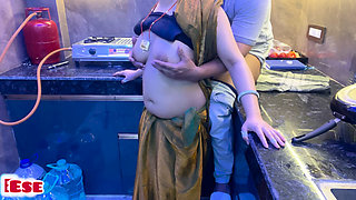 Husband Cheat Her Wife and Fucks Her Hot Saali in the Kitchen....
