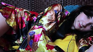 Cute amateur teen girl riding big toy cock on webcam