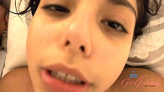 Gina Ends Up On Her Back ft. Gina Valentina: Blowjob, Cowgirl  Brunette Porn