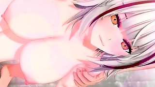 Hentai chick enjoys anal sex at the gym