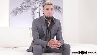 Eden Begs for Jade's Tongue in His Ass as She Jerks Him off!