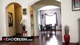 Stepdad Helps Nervous Stepdaughter Relax Before Interview - Hardcore Taboo Sex & Facial