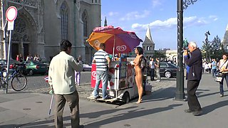 Tight Euro amateur outdoor public anal