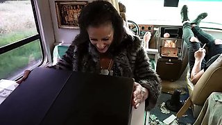 Family Dinner Turns Kinky: Anna de Ville & Brittany Bardot Share Guy in Nude Food Play Blowjob