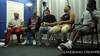 Satine Summers Gets Gangbanged And Creampied By Many Dicks