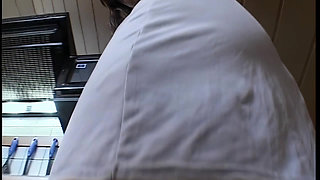 Busty Brunette MILF Masturbates Wildly with Kitchen Objects