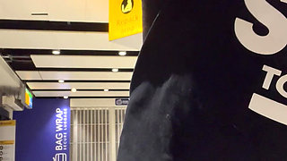 Bare Boobies at the Airport