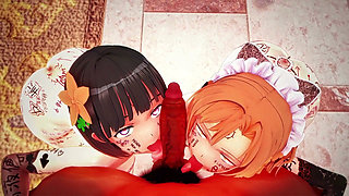 Sao - Asuna and Suguha Ultimate Hardcore BBC Sex - Squirting & Creampied - 3D Hentai Animations