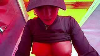 AMATEUR FUCK INSIDE THE TENT ON THE BEACH