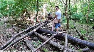 Dream Justin fucks 18 year old school girl in forest outdoor sex