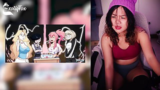 DERPIXON PARTY GAMES HENTAI REVIEW REACTION RATING - ExotiqFox Solo Gooner Girl Masturbation