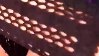 Big Tits Tranny Jerking her Big Hard Cock