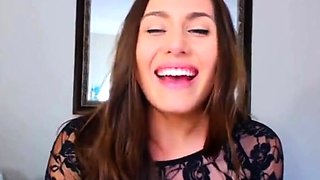 Big-Titted Amateur Babe Plays with Dildo on Webcam