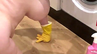 Latex Glove Fetish Trad Wife Begs for Cum Facial!!