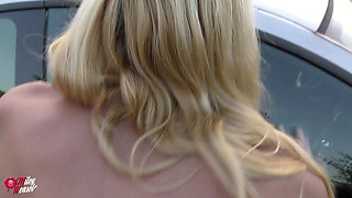 Real Public Assfuck... Horny Blonde Fucked!!