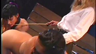 Lesbian Trio w Strap-on ft. Unknown: Blowjob, Blonde  Hardcore Porn