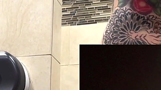 Truck Stop Jerking off Shower He Didn't Have Sex 3 Months Destroyed