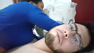 18 year old brunette big saggy tits from New York United States fucking her stepbrother's big dick part 69